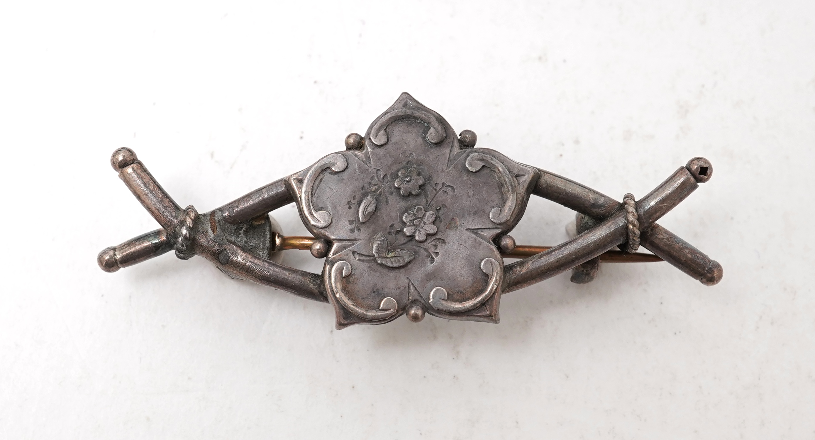 A collection of jewels including an Art Deco silver cigarette case